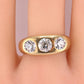 IGI Certified Art Deco Gypsy 14K Gold Old European Cut Diamond Ring 1.80 CTW