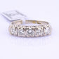 IGI Certified Vintage 14K White Gold Diamond Band Ring 0.88 CT VS Size 8