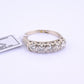 IGI Certified Vintage 14K White Gold Diamond Band Ring 0.88 CT VS Size 8