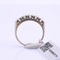 IGI Certified Vintage 14K White Gold Diamond Band Ring 0.88 CT VS Size 8