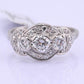 IGI Certified Vintage Platinum Diamond Ring 1.00 CTW Size 7.25