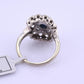 IGI Certified Art Deco 14K White Gold Sapphire & Diamond Ring 1.60 CTW Size 3.75