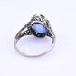 Rare Art Deco Period Sapphire & Diamond Ring With IGI Report