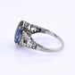 Rare Art Deco Period Sapphire & Diamond Ring With IGI Report