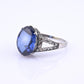 Rare Art Deco Period Sapphire & Diamond Ring With IGI Report