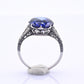 Rare Art Deco Period Sapphire & Diamond Ring With IGI Report