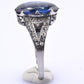 Rare Art Deco Period Sapphire & Diamond Ring With IGI Report