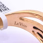 14K Pink Gold Le Vian Diamond Swirl Ring IGI Certified Ring Size 6.5