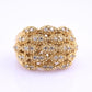 Sonia B 14K Diamond Cluster Ring • 15.04g Solid Gold • Size 8