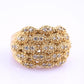 Sonia B 14K Diamond Cluster Ring • 15.04g Solid Gold • Size 8