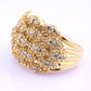 Sonia B 14K Diamond Cluster Ring • 15.04g Solid Gold • Size 8