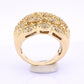 Sonia B 14K Diamond Cluster Ring • 15.04g Solid Gold • Size 8