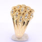 Sonia B 14K Diamond Cluster Ring • 15.04g Solid Gold • Size 8