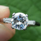 GIA Certified 1.56ct VVS1 H Diamond Platinum Ring w/ 14K Gold Enhancer 8.83g