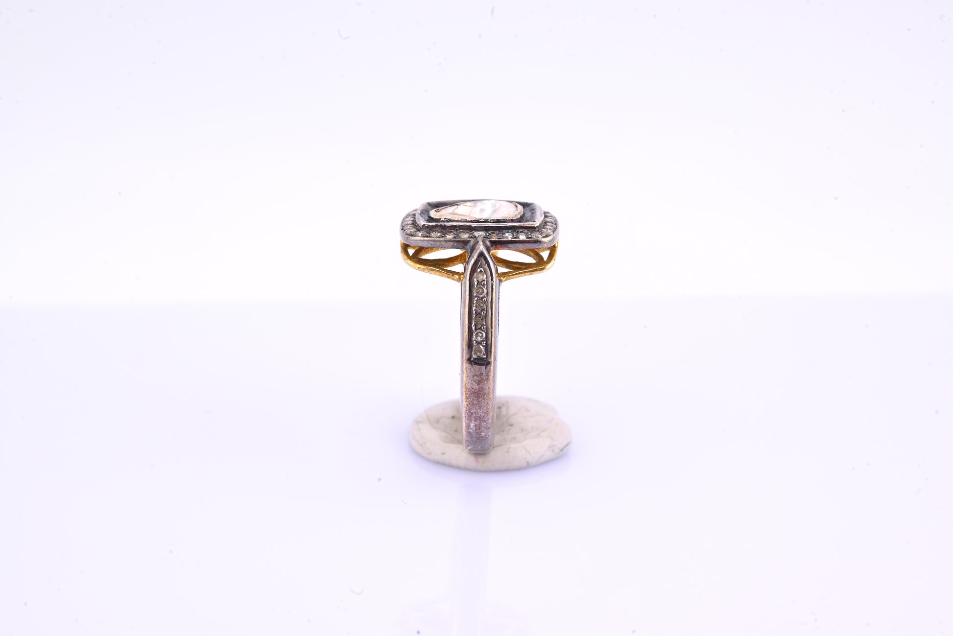 925 Sterling Silver IGI Certified Diamond Ring Freeform Diamond Ring Size 6