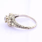 IGI Certified Art Deco 18K White Gold Diamond Ring Size 5.25