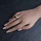 Art Deco 18K White Gold 3-Stone Ring – 3.00ct Old European Cut Diamonds Size 5