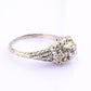 IGI Certified Art Deco 18K White Gold Diamond Ring Size 5.25