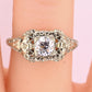 IGI Certified Art Deco 18K White Gold Diamond Ring Size 5.25