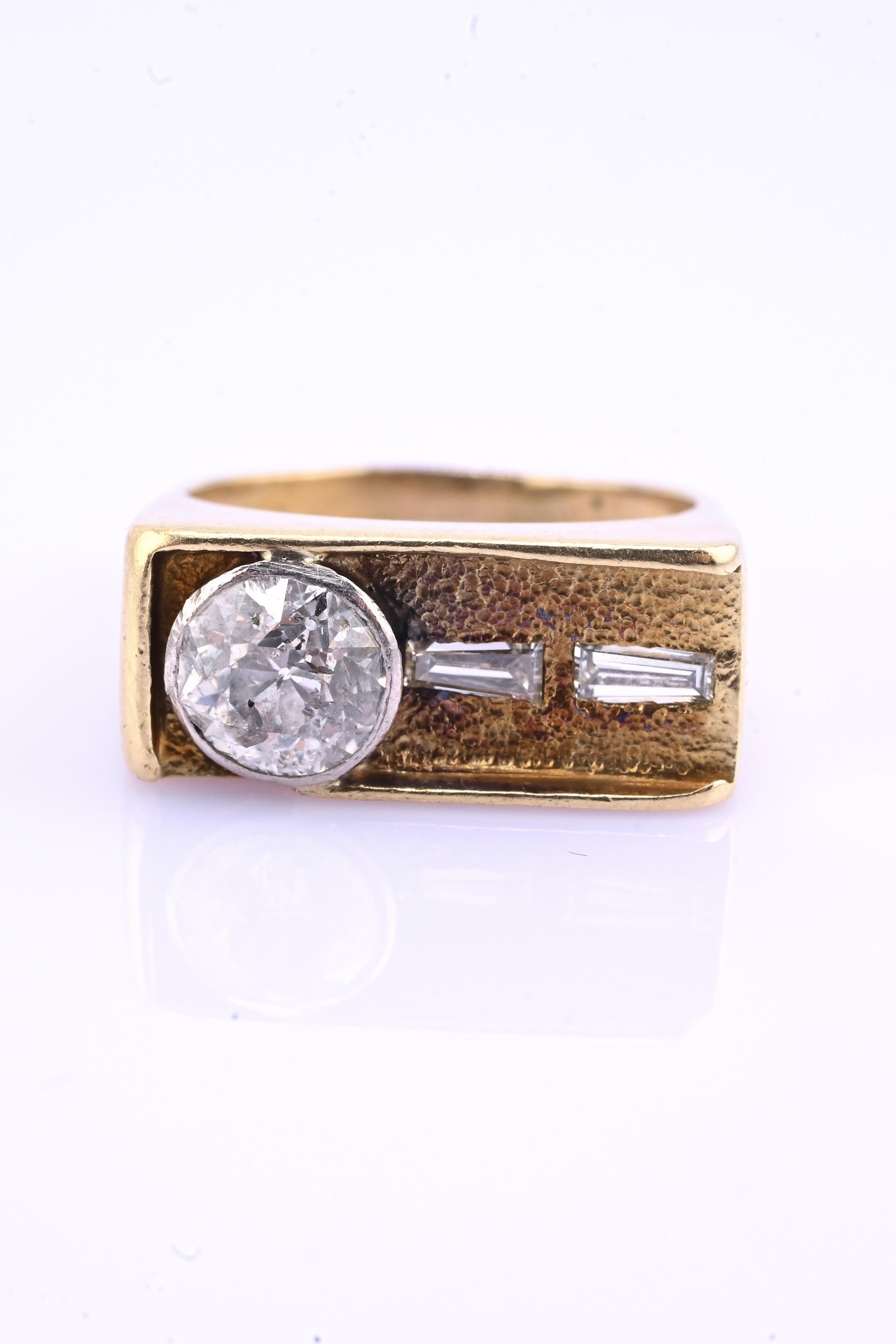 Art Deco 14K Gold Old European Cut Diamond Ring – .80 CT Center – Ring Size 5.5