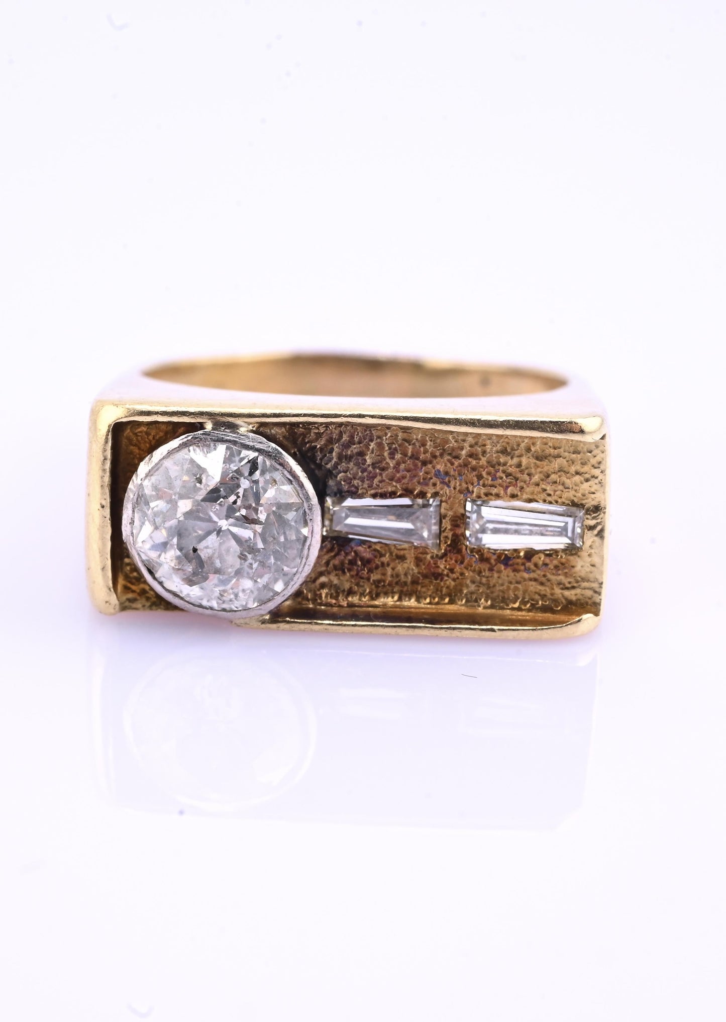 Art Deco 14K Gold Old European Cut Diamond Ring – .80 CT Center – Ring Size 5.5