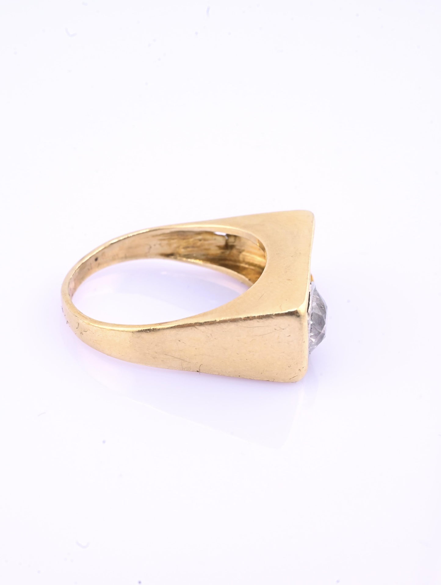 Art Deco 14K Gold Old European Cut Diamond Ring – .80 CT Center – Ring Size 5.5