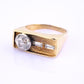 Art Deco 14K Gold Old European Cut Diamond Ring – .80 CT Center – Ring Size 5.5