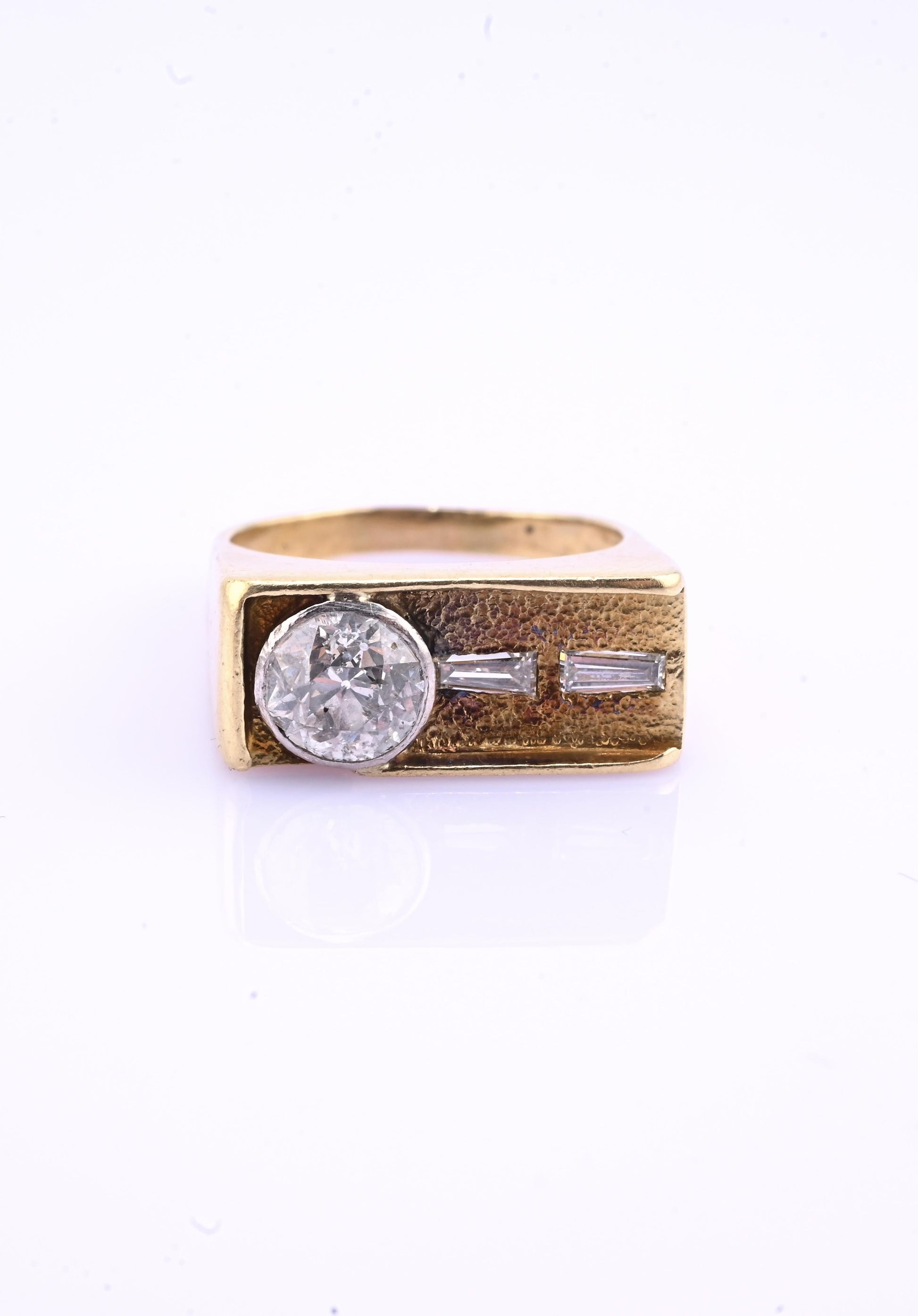 Art Deco 14K Gold Old European Cut Diamond Ring – .80 CT Center – Ring Size 5.5