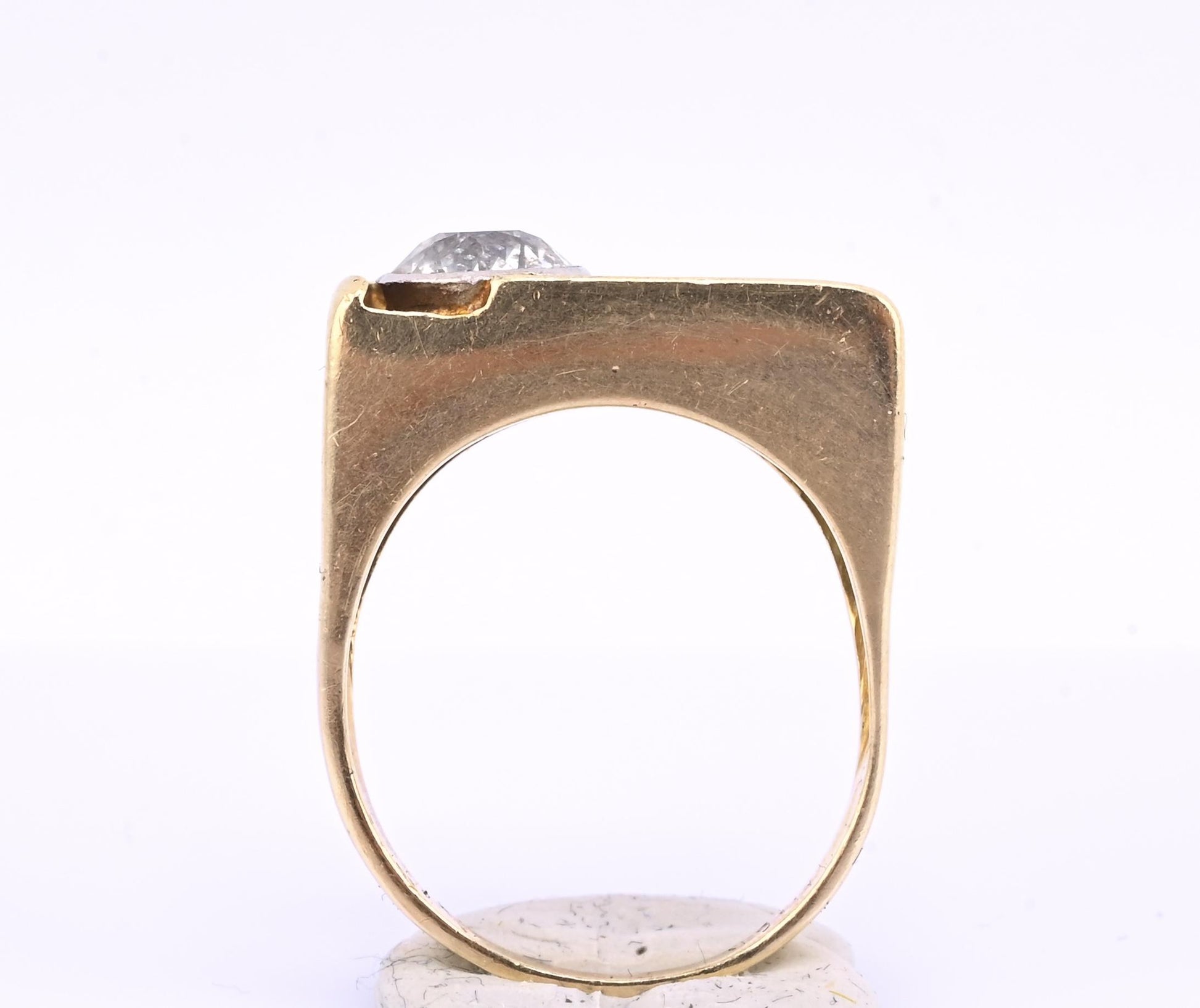 Art Deco 14K Gold Old European Cut Diamond Ring – .80 CT Center – Ring Size 5.5