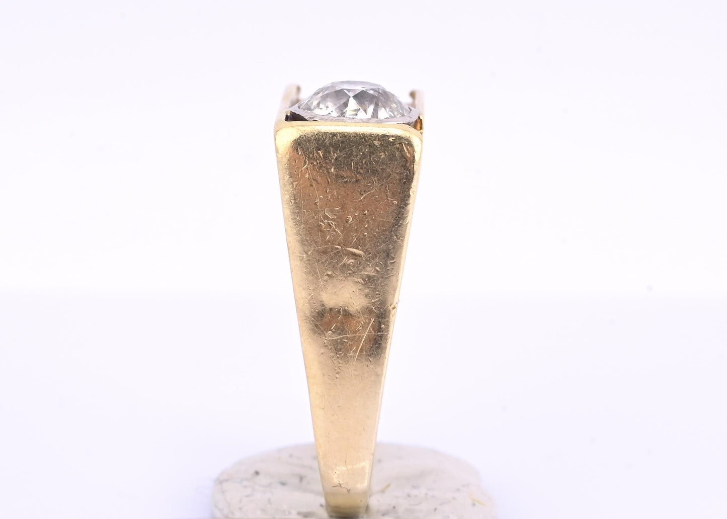 Art Deco 14K Gold Old European Cut Diamond Ring – .80 CT Center – Ring Size 5.5