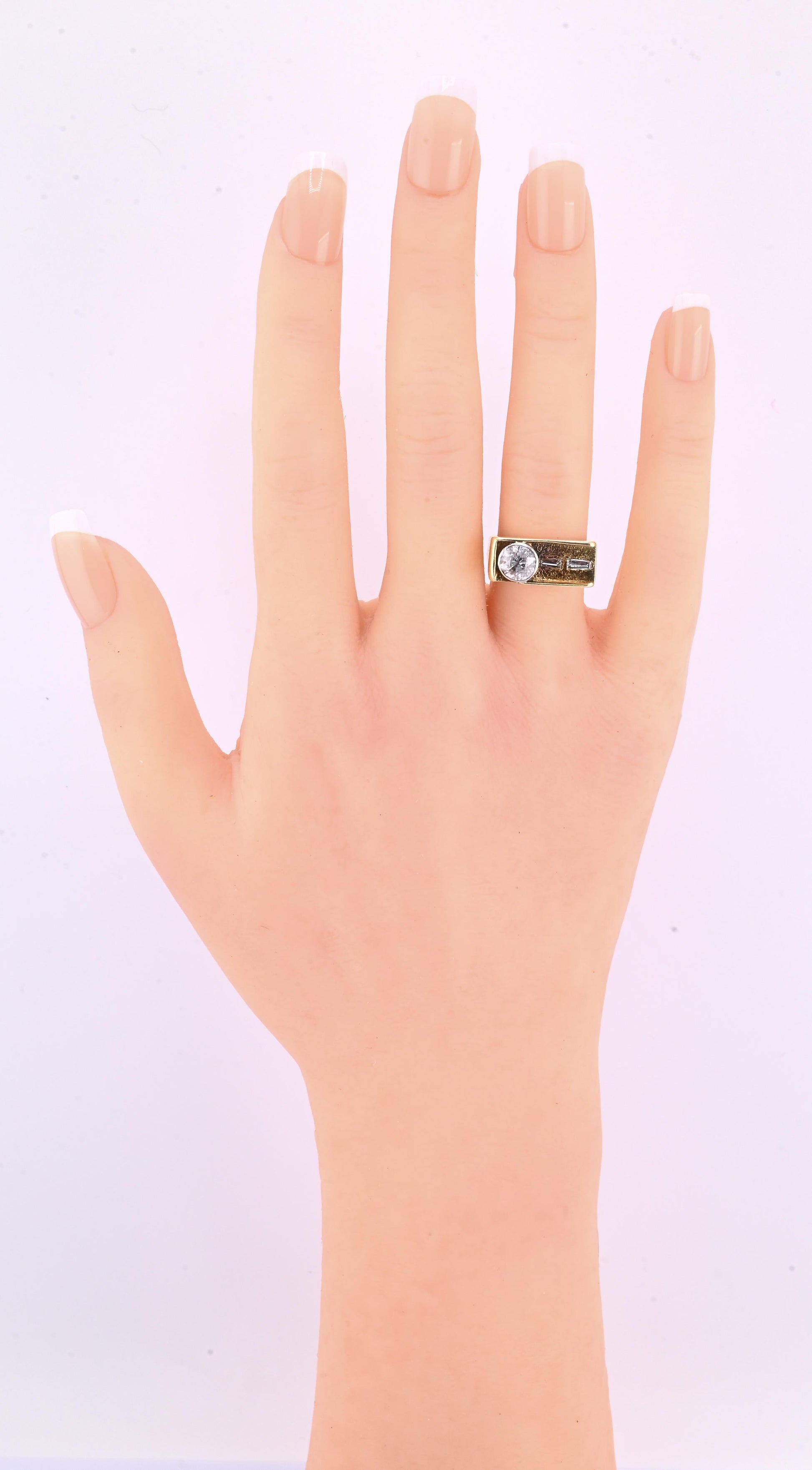 Art Deco 14K Gold Old European Cut Diamond Ring – .80 CT Center – Ring Size 5.5