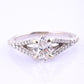 14K White Gold GIA .70ct G VS2 Diamond Engagement Ring Size 6