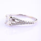 14K White Gold GIA .70ct G VS2 Diamond Engagement Ring Size 6