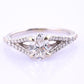 14K White Gold GIA .70ct G VS2 Diamond Engagement Ring Size 6