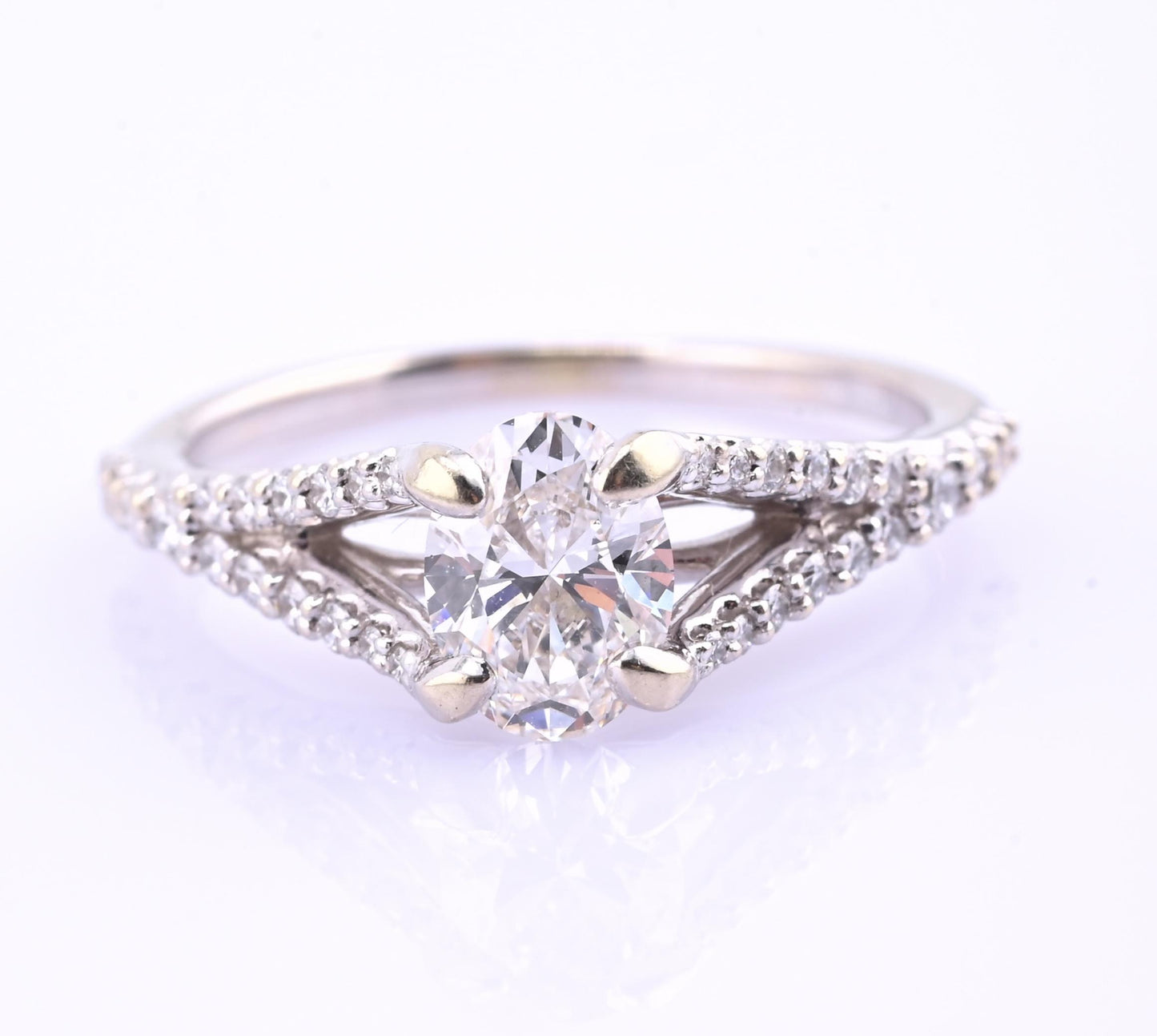 14K White Gold GIA .70ct G VS2 Diamond Engagement Ring Size 6