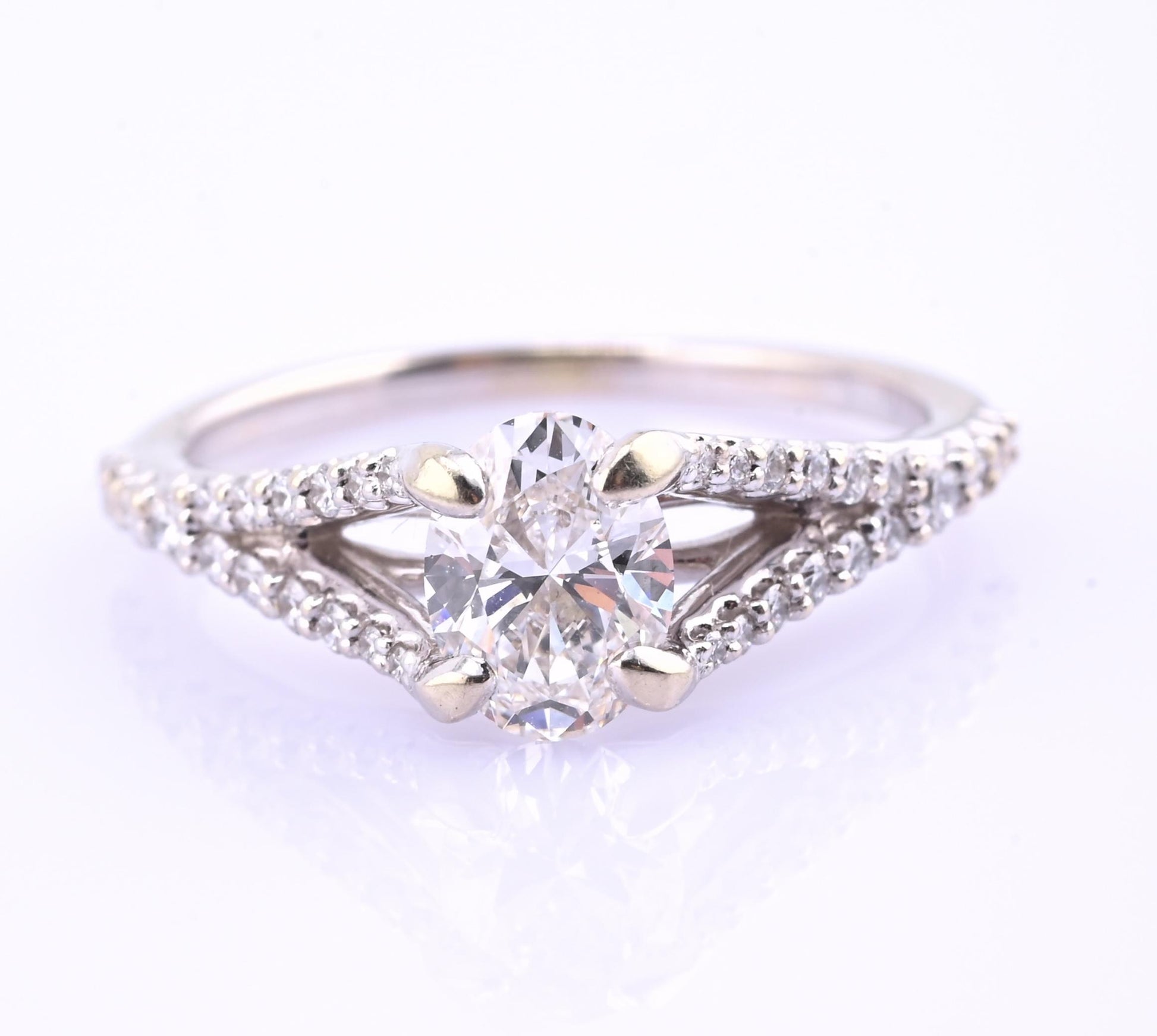 14K White Gold GIA .70ct G VS2 Diamond Engagement Ring Size 6
