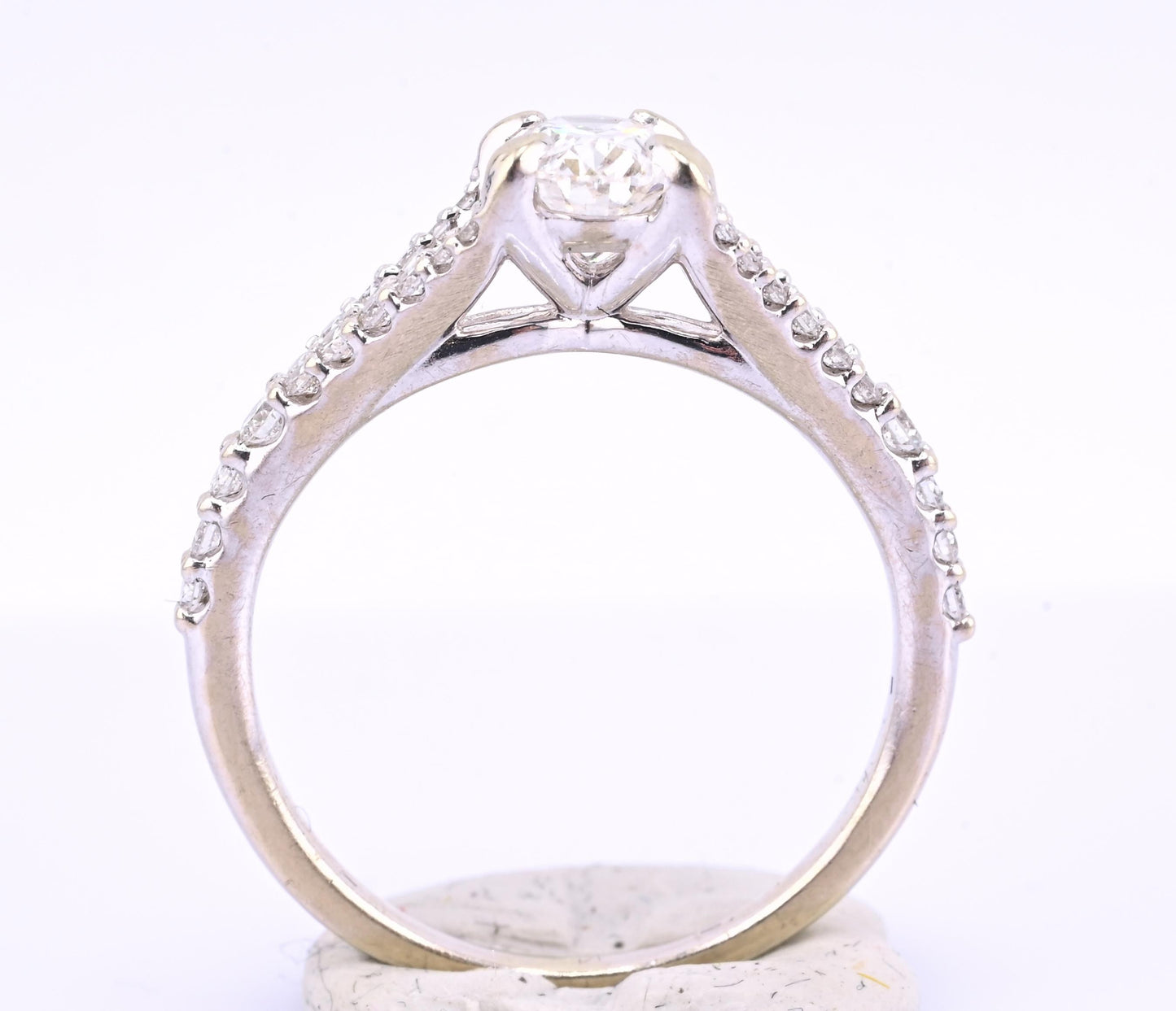 14K White Gold GIA .70ct G VS2 Diamond Engagement Ring Size 6
