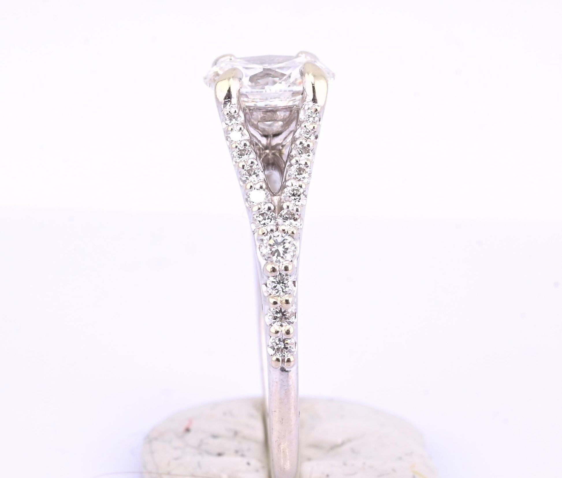 14K White Gold GIA .70ct G VS2 Diamond Engagement Ring Size 6