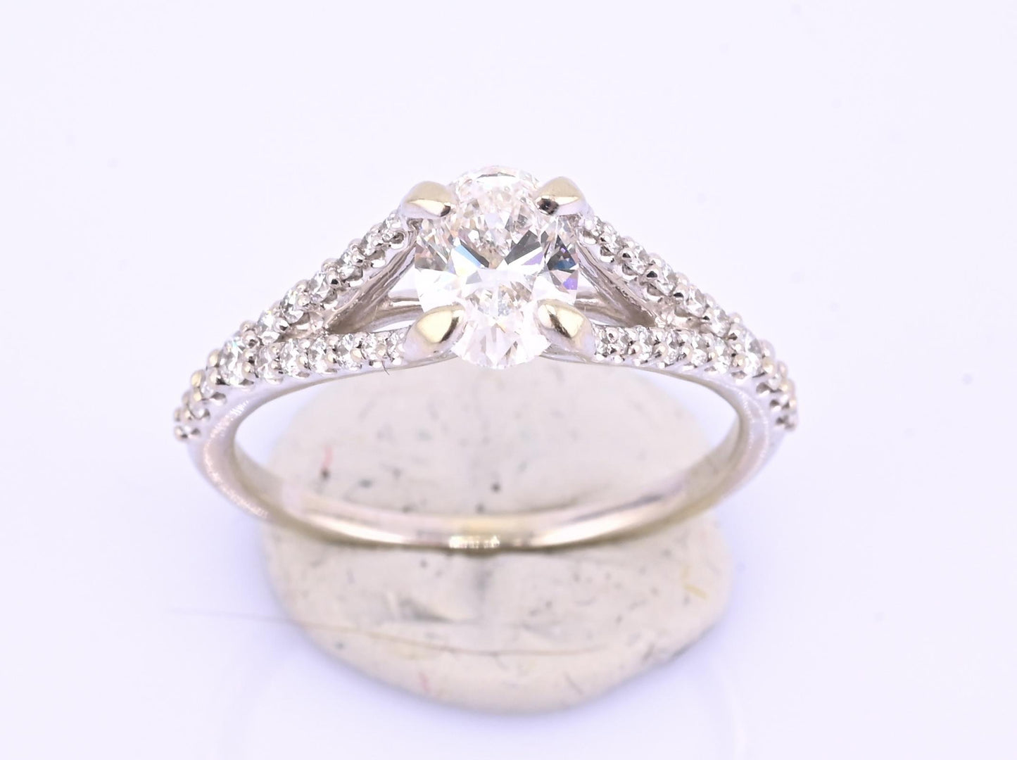 14K White Gold GIA .70ct G VS2 Diamond Engagement Ring Size 6