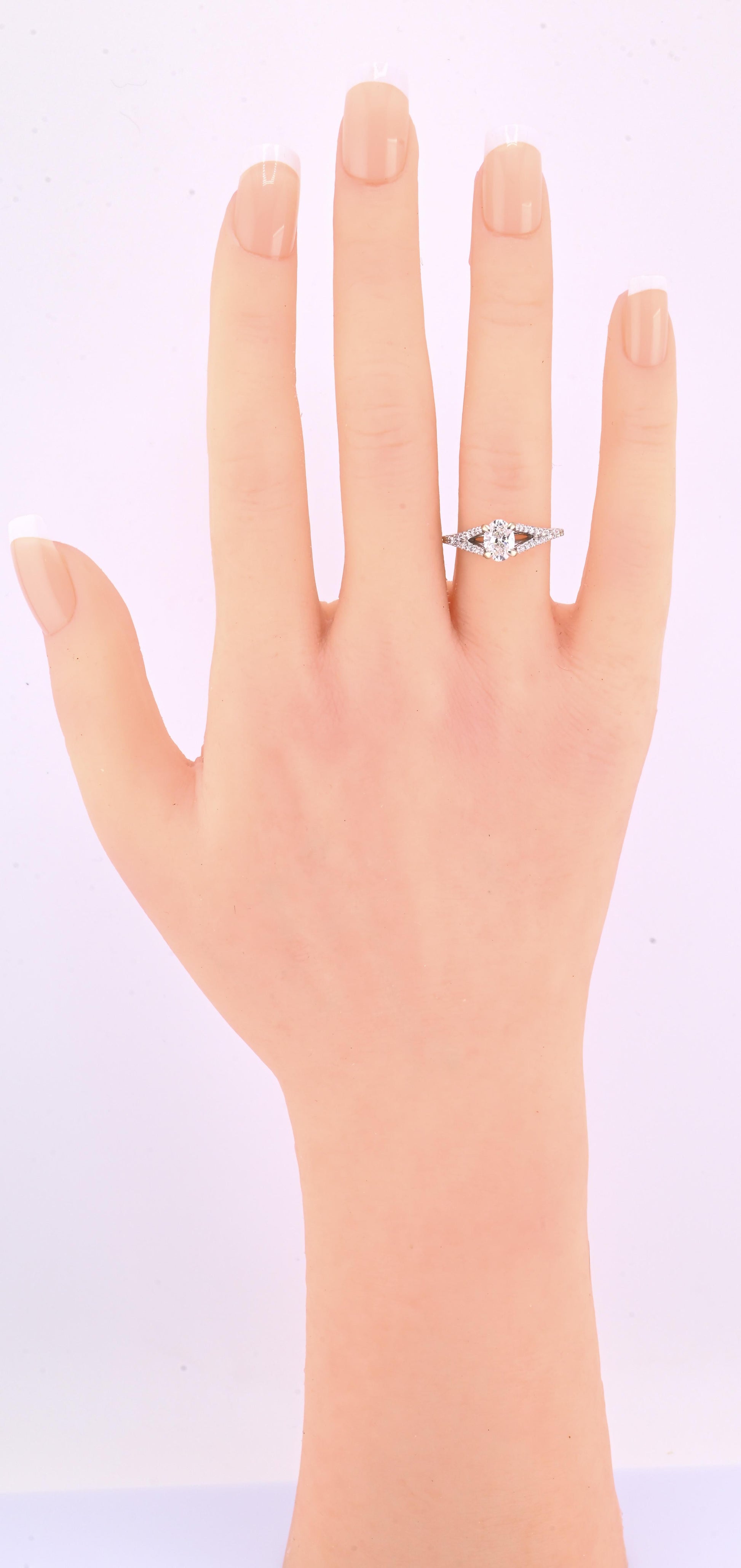 14K White Gold GIA .70ct G VS2 Diamond Engagement Ring Size 6