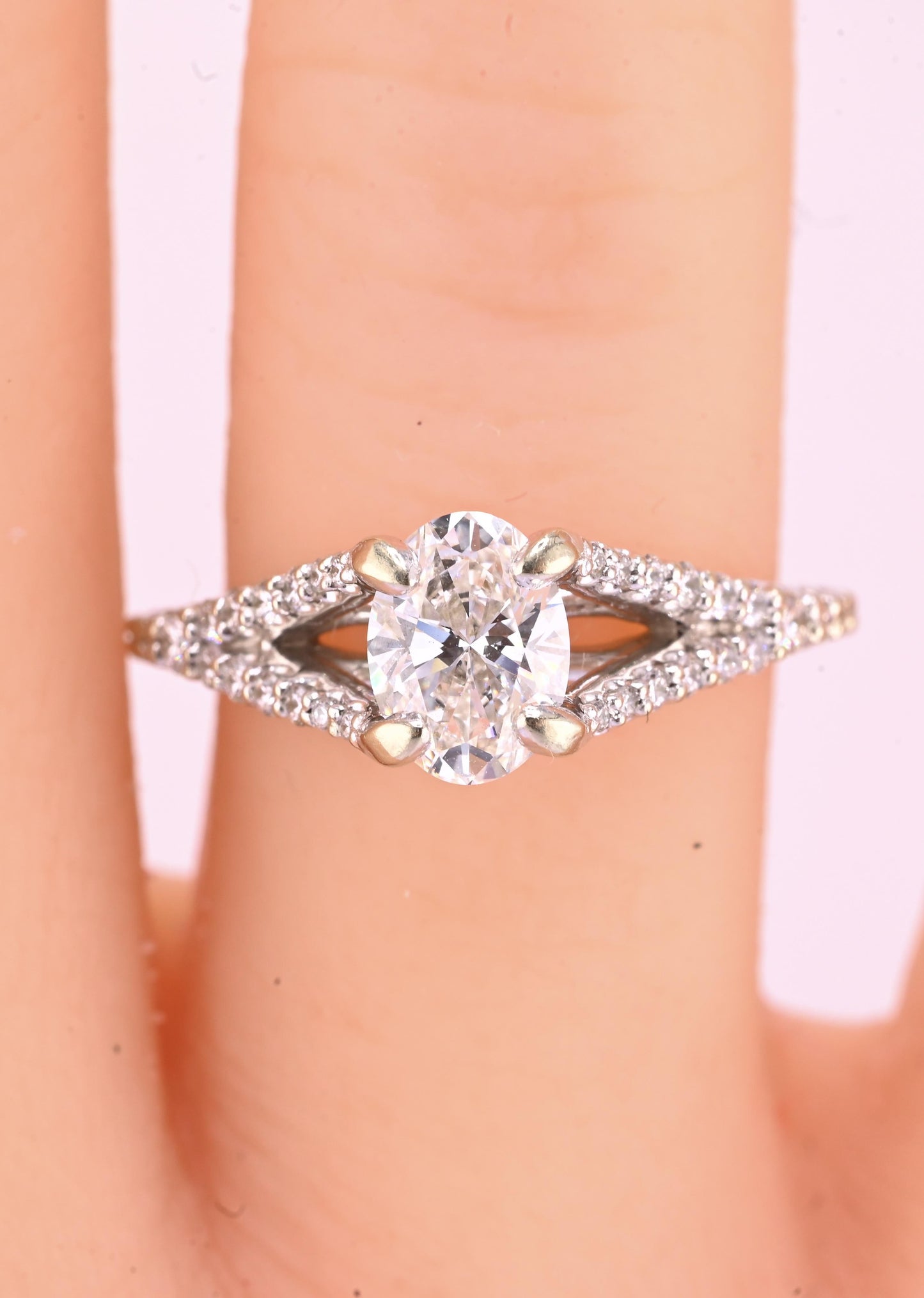 14K White Gold GIA .70ct G VS2 Diamond Engagement Ring Size 6