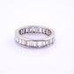 Magnificent 3.50 TCW Diamond Eternity Band in Solid Platinum Size 6.25 IGI Cert.