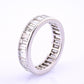 Magnificent 3.50 TCW Diamond Eternity Band in Solid Platinum Size 6.25 IGI Cert.