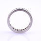 Magnificent 3.50 TCW Diamond Eternity Band in Solid Platinum Size 6.25 IGI Cert.
