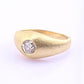 True Antique Old European Cut Diamond Ring – 14K Gold Size 7.75