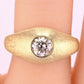 True Antique Old European Cut Diamond Ring – 14K Gold Size 7.75