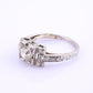 Art Deco Platinum Diamond Engagement Ring .60–.65 CTW VS Center Ring Size 6