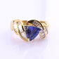 IGA Certified 1.40ct Natural Tanzanite & 0.75ctw Diamond 14K Gold Ring | Size 6