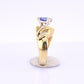 IGA Certified 1.40ct Natural Tanzanite & 0.75ctw Diamond 14K Gold Ring | Size 6