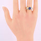 IGA Certified 1.40ct Natural Tanzanite & 0.75ctw Diamond 14K Gold Ring | Size 6